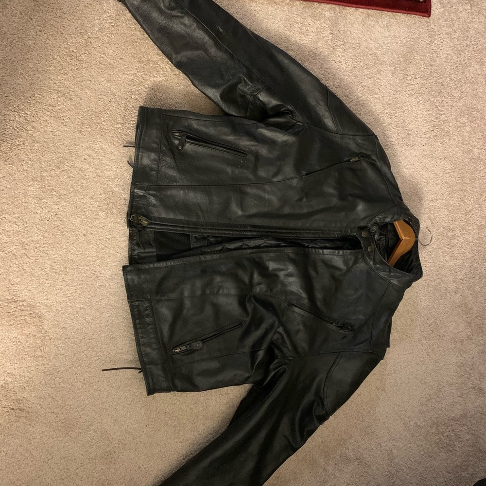 EVENT Leather biker jacket